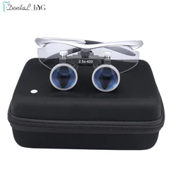 Wireless Portable LED Dental Headlight with Optical Filter (2.5 Loupes Silver)