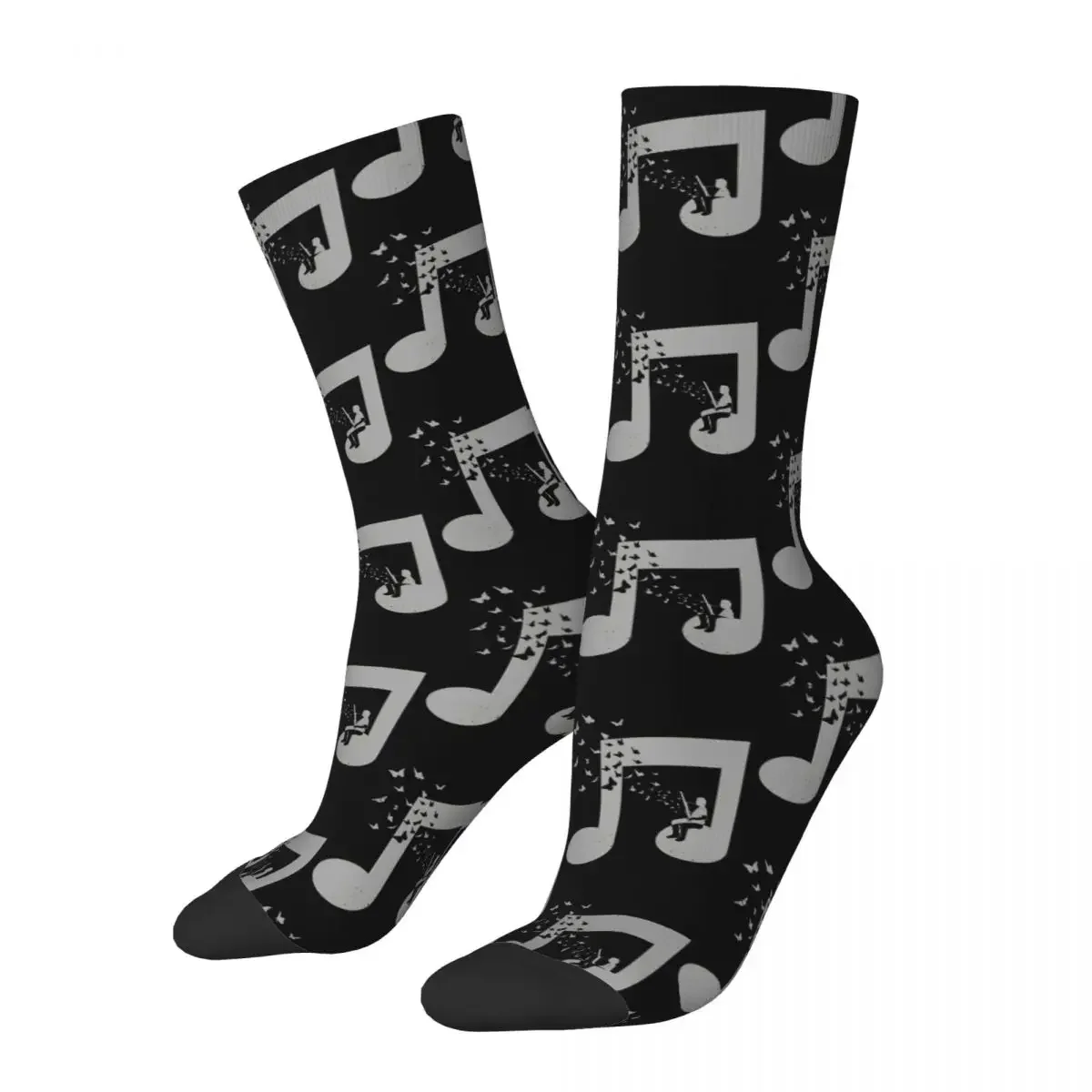 

Funny Crazy Sock for Men Bassoon Hip Hop Harajuku Music Notes Summer Crew Sock Novelty Gift