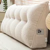 Large Triangular Headboard Wedge Bed Rest Reading Pillow Backrest Positioning Support Bolster Cushion with Removable Cover 4