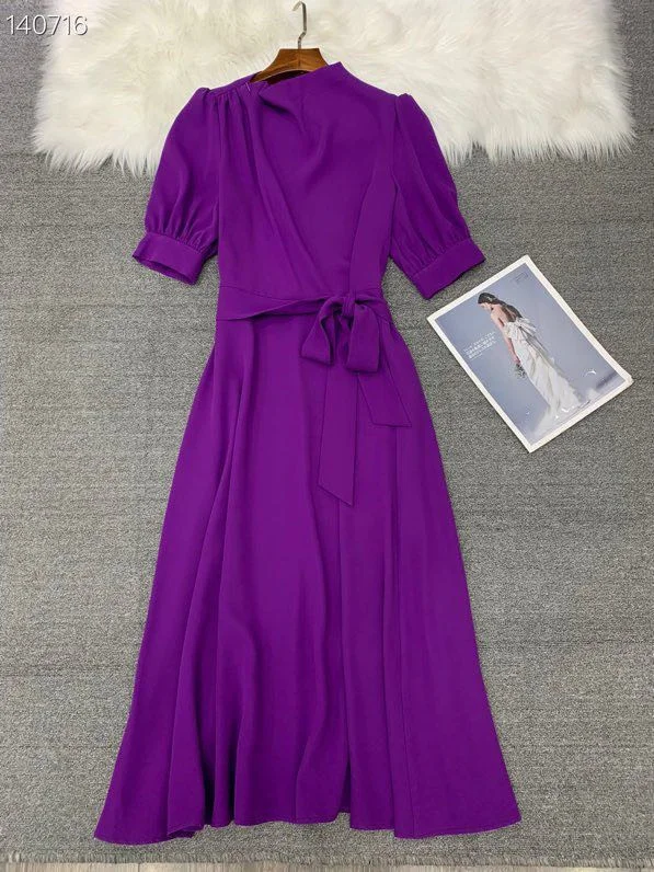 

High zc9306 quality New Fashion Women 2022 spring Dress Luxury European Design party style dress