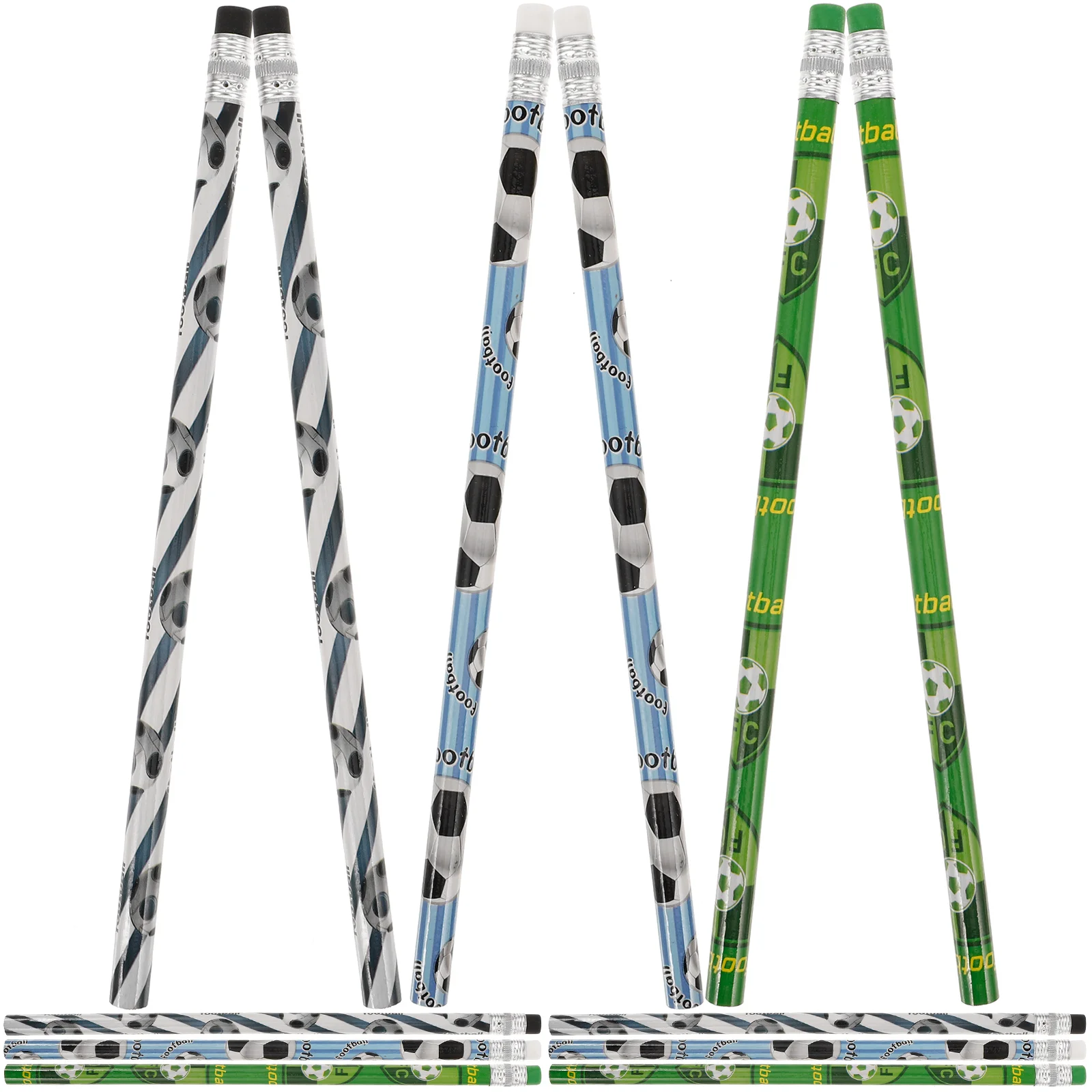 Football Pencil Lead Pencils Sports with Erasers Drafting for Office Drawing Small Erasable Party Wooden