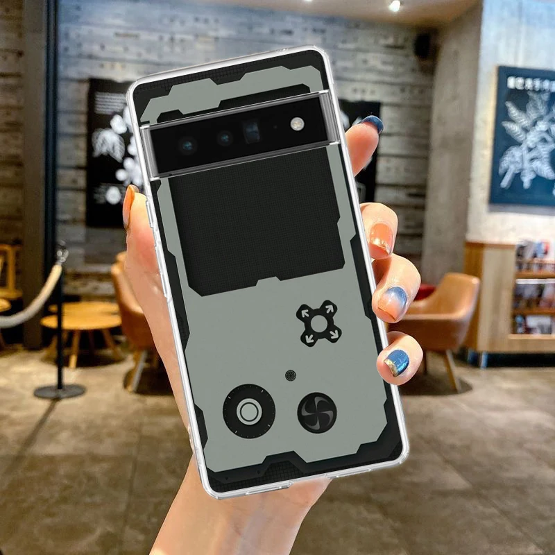 Retro Camera Radio Cassette Design Soft TPU Clear Phone Case
