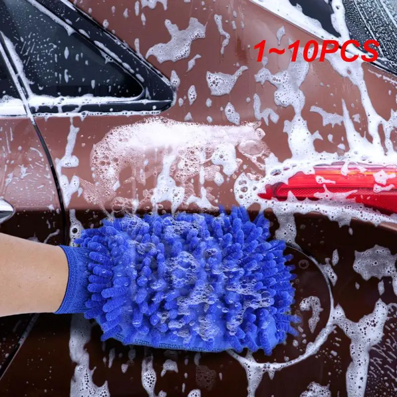 

1~10PCS Car Cleaning Glove Microfiber Car Wash Handschoenen Car Cleaning Tool Multifunctionele Cleaning Glove Car Wash