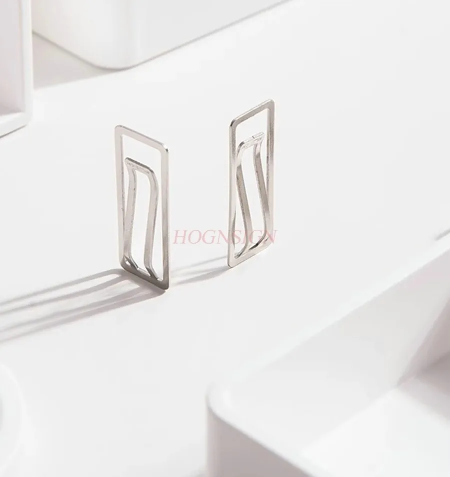 10개 종이 클립, 사무용품, 대형 파일, 북마크, 보관함, 문구류, 스테인리스 고정 리턴 니들