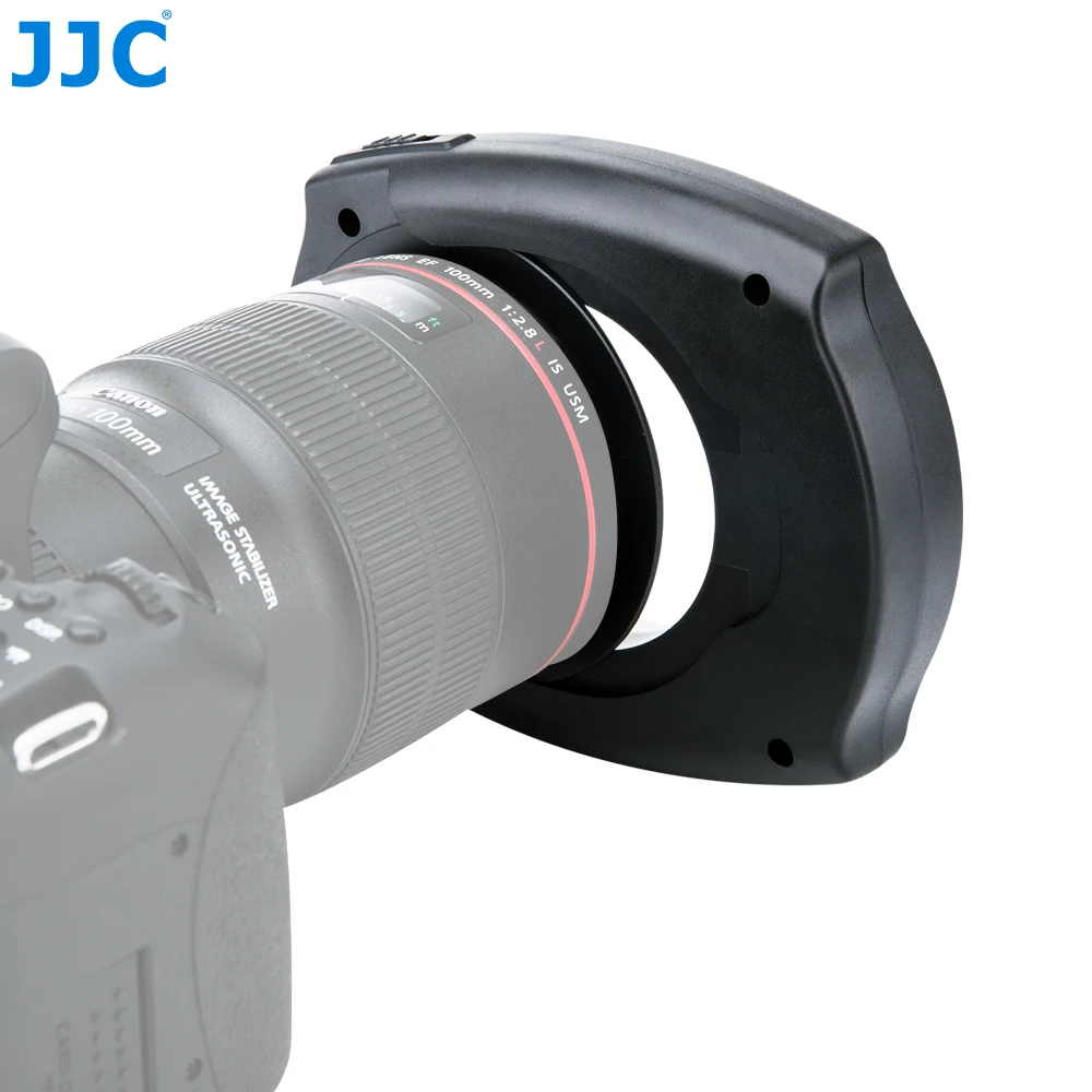 JJC 카메라 LED 플래시 매크로 클로즈업 LED 플래시 링 램프, 스피드 라이트 매크로 링 라이트 캐논 니콘 올림푸스 스텝 링 포함