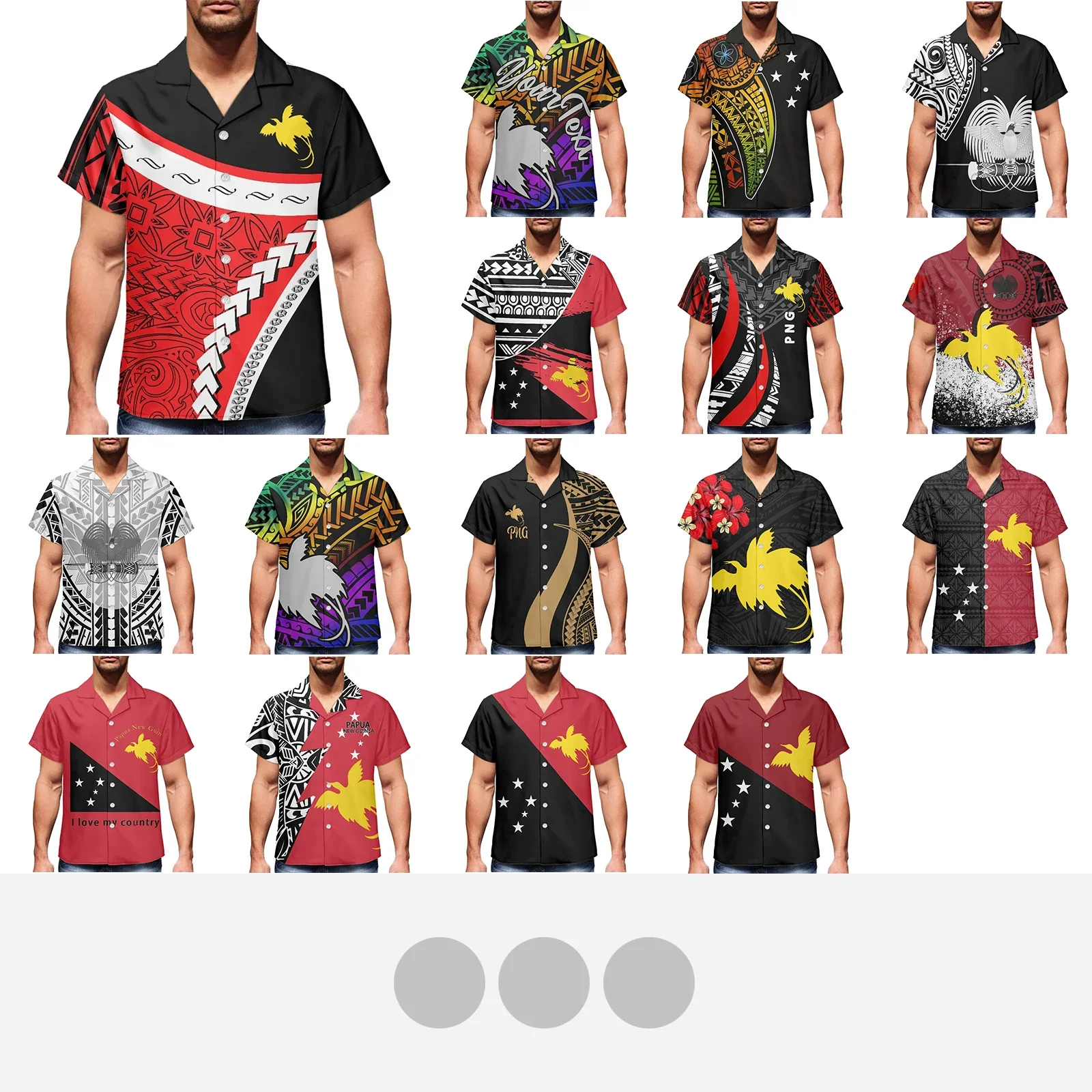 

Papua New Guinea Summer Men Tattoo Shirts Tribe Design Casual Loose Beach Camisas Oversized Chemise Homme V-neck Men Clothing