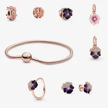 

Hot Sale New 2022 Original Charm Pandora Bracelet 925 Sterling Silver DIY Handmade Beads Charm for Women Rose Gold Jewelry