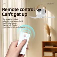 Ventilateur de plafond Portable pour tente de Camping, auvent de plafond, 8000mah, ventilateur sans fil Rechargeable, circulation d'air avec télécommande 3