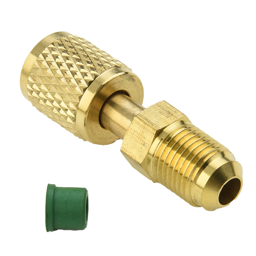 

1Pc R32 R410a Connector Head Male 5/16 To Female 1/4 SAE Adapter Air Conditioner Quick Coupler Air Conditioning Part