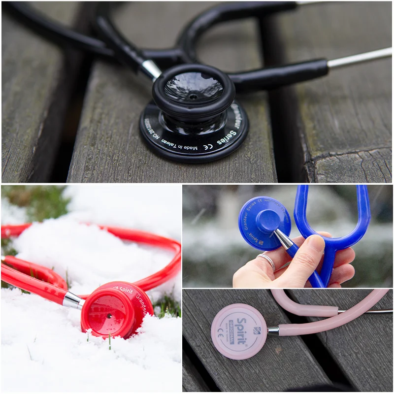 Spirit Medical Instruments Professional stethoscope Double-Sided Lightweight Hand Hearing for Doctor Nurse Estetoscopio