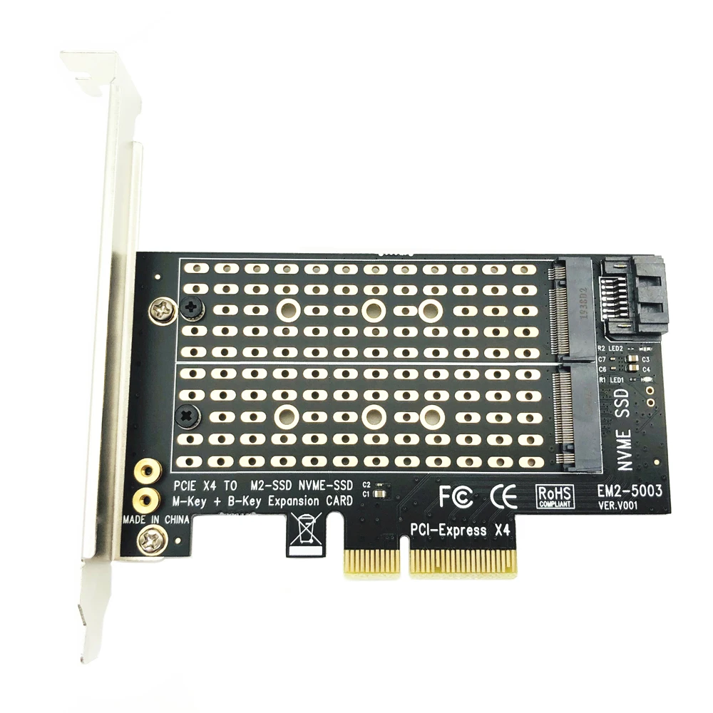 SSD Adapter Card PCI Express to M2 NVME/SATA M.2