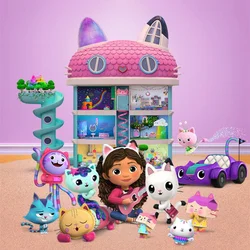 Plush Set Gabbys Dollhouse 10pcs Cat Cakey Gabby And The Magic House Toy Mermaid Cat Gabby Soft Gabi Doll House Toys For Kid