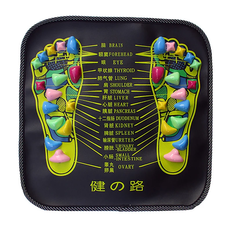 Reflexology Walk Stone Road Foot Massage Mat Acupressure Relax Massage Pad Foot Spa Leg Pain Relief Healthcare Walk Massager Mat