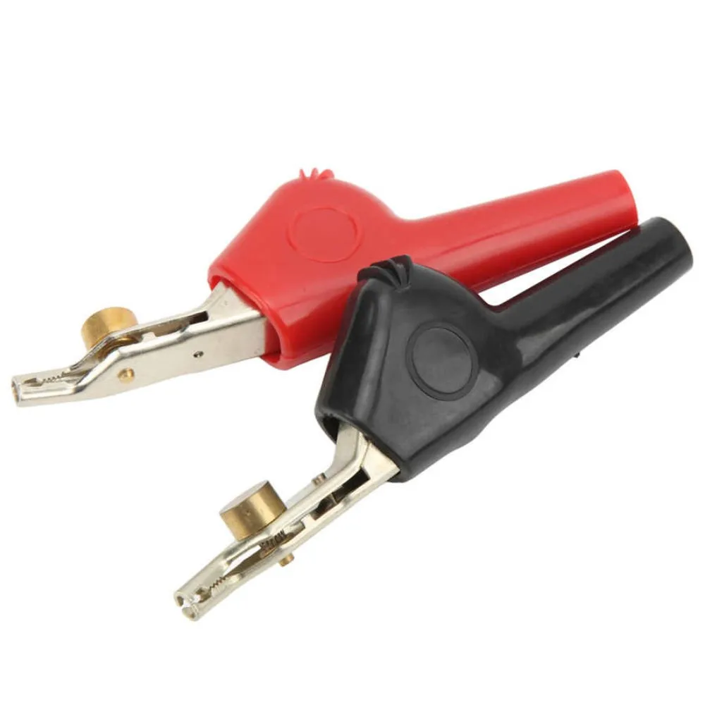 Test Clip Alligator Clips Electric Test Clamp Electrical Clamp Needle Electrical Projects Automobile Repair Crocodile Clip Corrosion Resistant Power Battery Test Clamp