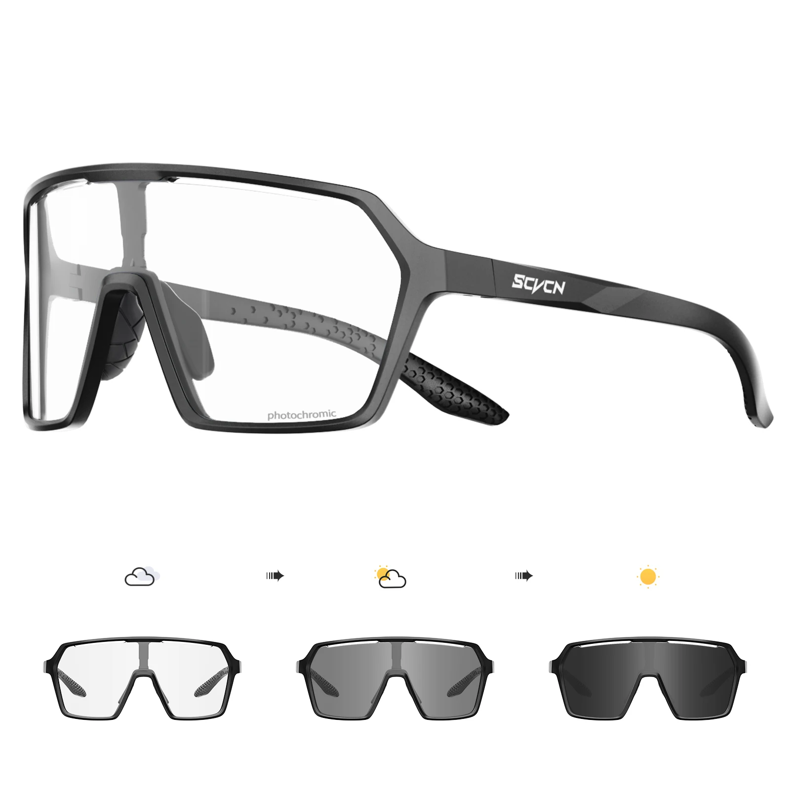 Unisex Photochromic UV400 Cycling & Sports Sunglasses
