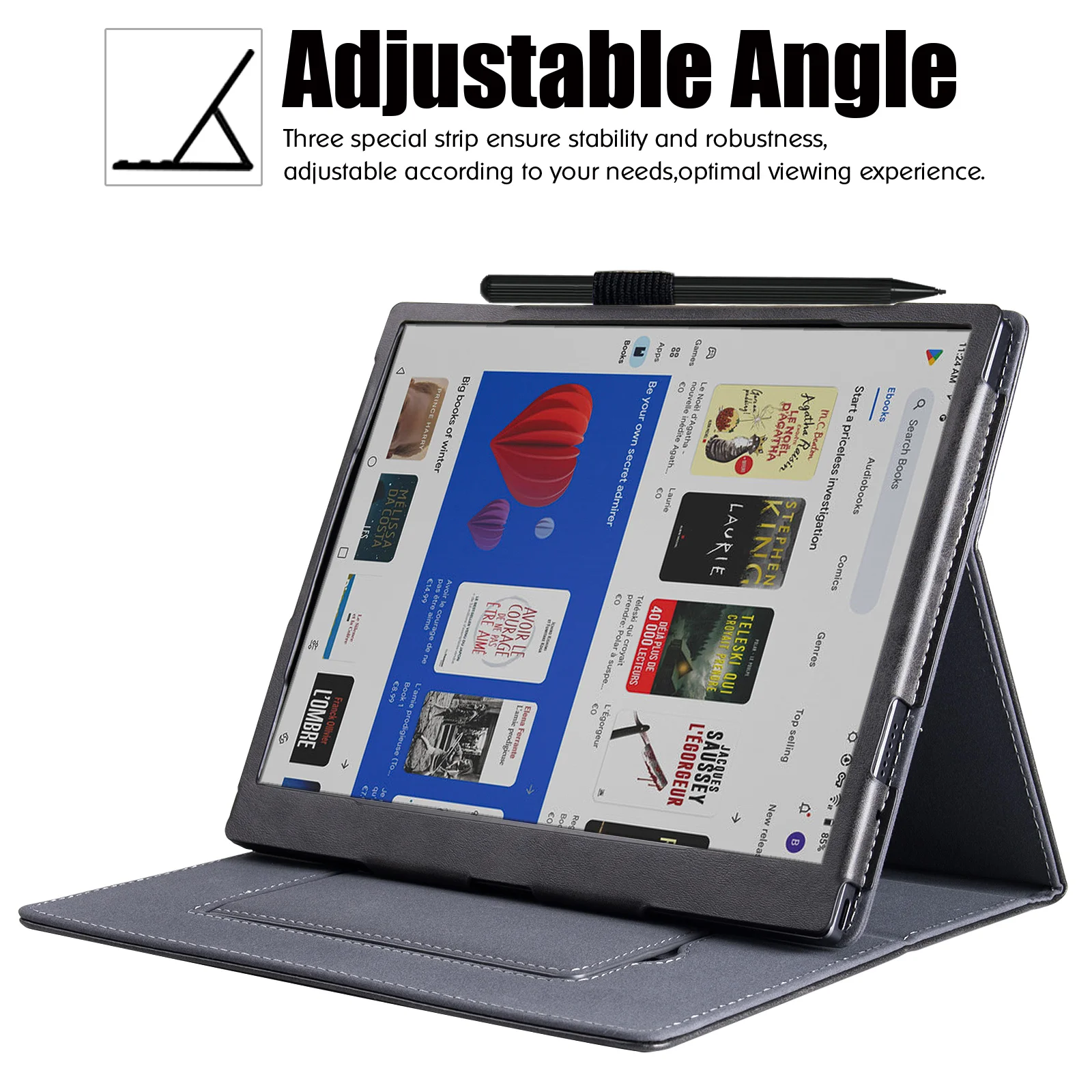 Estojo para Todos Onyx Boox Tab Ultra c Pro Tab Ultra c Tab Tab Tab Tab Tab Tab Tab Tab Tampa da Manga com Alça de Mão Sono Automático Acordar Tudo Novo - Imagem 2