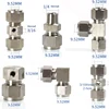 10Pcs High Pressure Seat Misting System Fittings, Straight Joint Nozzles, Quick Connector, Tee Elbow, 3/8 ", 9.52mm, 1