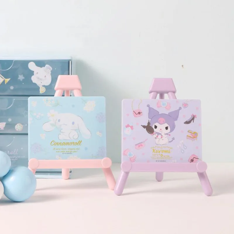 

New Sanrio Kuromi Cartoon Desktop Phone Holder Kawaii Foldable Easel Mirror Phone Support Cute Desktop Ornaments Holiday Gifts