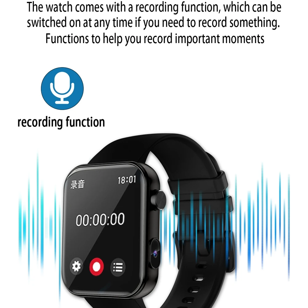 2025 New Smart Watch with Camera Dynamic Dial Bluetooth Call Photo Recording Video Recording Multi Motion Mode Android iOS Watch
