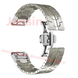 Elegant Metal Bracelet Business Strap - 26mm (Titanium 1)
