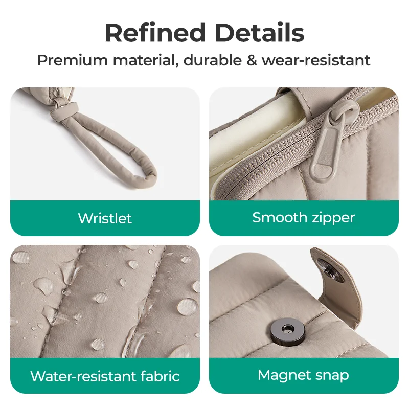 BAGSMART Women's Fashion Zipper Wallet Short Bifold Buckle Coin Purse Multi-slot Card Holder Handbag 4