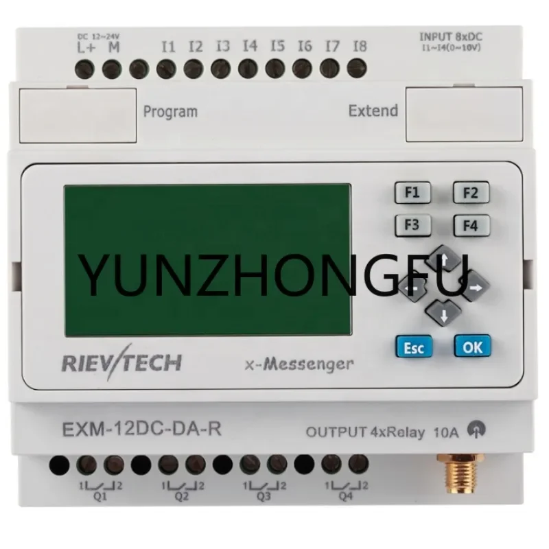 

WiFi PLC EXM-12DC-DA-R-N-HMI programmable relay for automation controller