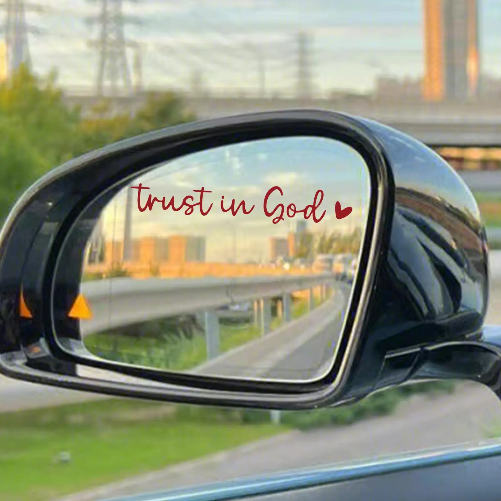 2 Pieces Car Window Stickers Trust In God Vehicles Window Decals Car Stickers Car Stickers And Decals for Family Friends Mom Dad