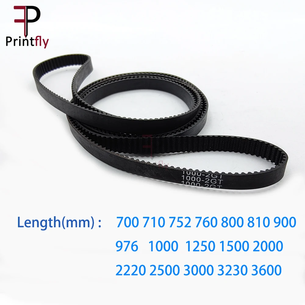 Printfly 2gt 2m Gt2 Correia Dentada Comprimento do Passo 640 700 710 752 760 8001000 1250 2500 3000 3230 3600 Largura 10 mm Borracha Fechada - Imagem 2