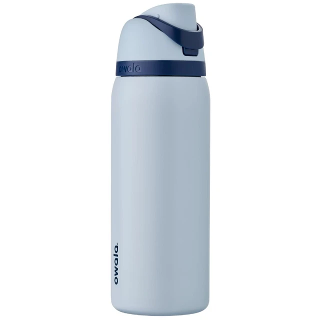 Owala FreeSip Stainless Steel Water Bottle / 24oz / Color: Iced Breeze