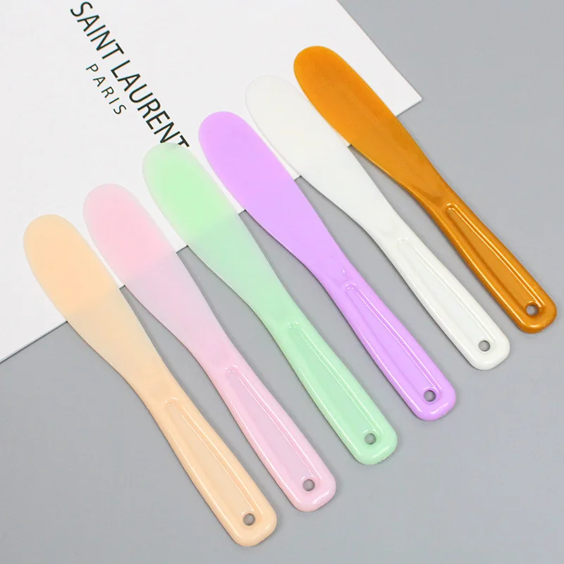 Makeup Tool DIY Mask Stick Stirring Scraper Large Facial Mask Stick Disposable Cosmetic Spatula Scoop 1Pcs