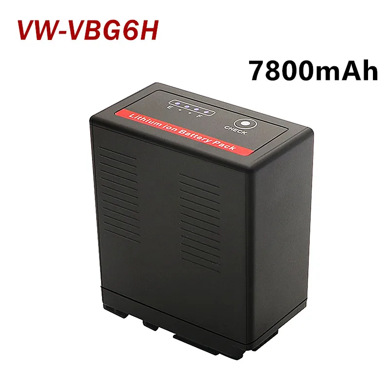 

VBG6H Camera Battery 7800mAh 7.2V AG-AC130MC AG-AC160MC VW-VBG6 PRO MC/MDH1GK Professional Digital Camera Battery