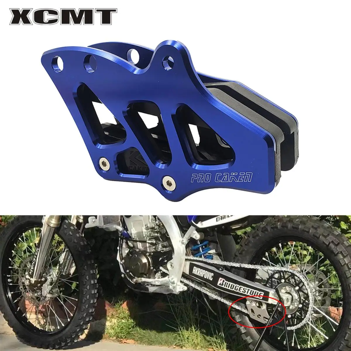 

Motorcycle CNC Sprocket Chain Guide Guard For Yamaha YZ125 YZ250 YZ250F YZ450F YZ125X YZ250X YZ250FX YZ450FX WR250F WR450F 08-20