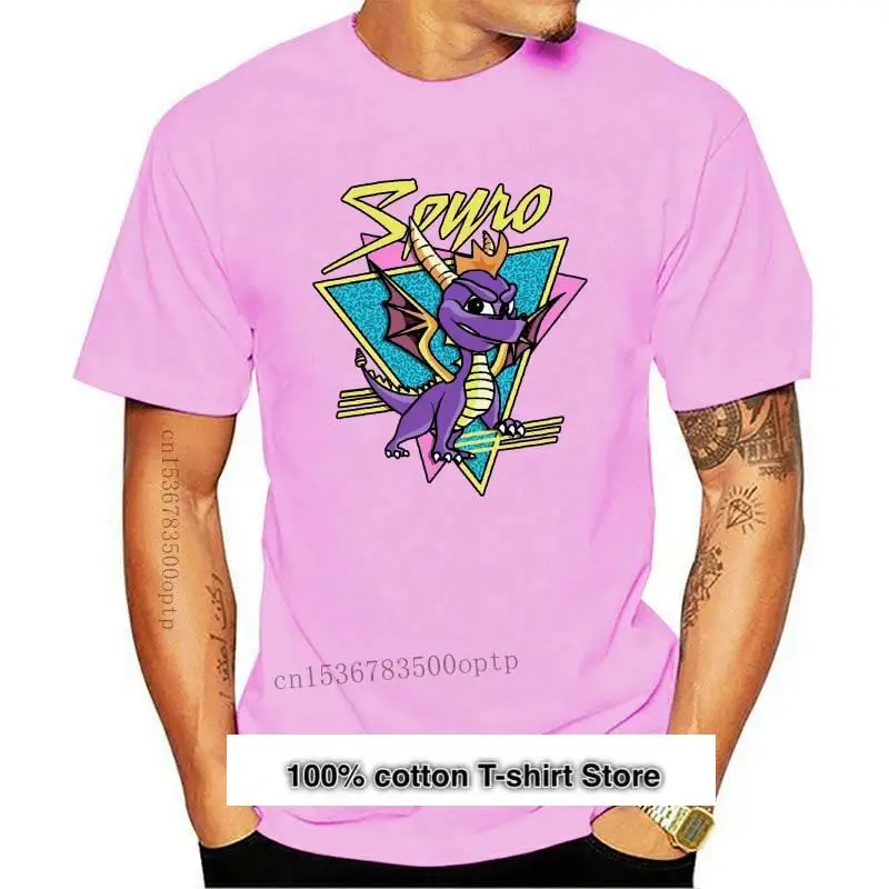 Camiseta Con Logo Retro De Spyro The Para Hombre, Ropa Masculina, Talla Mediana, 2848