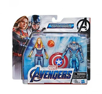 Figura Capitana Marvel y Capitan America - Avengers Hasbro 1
