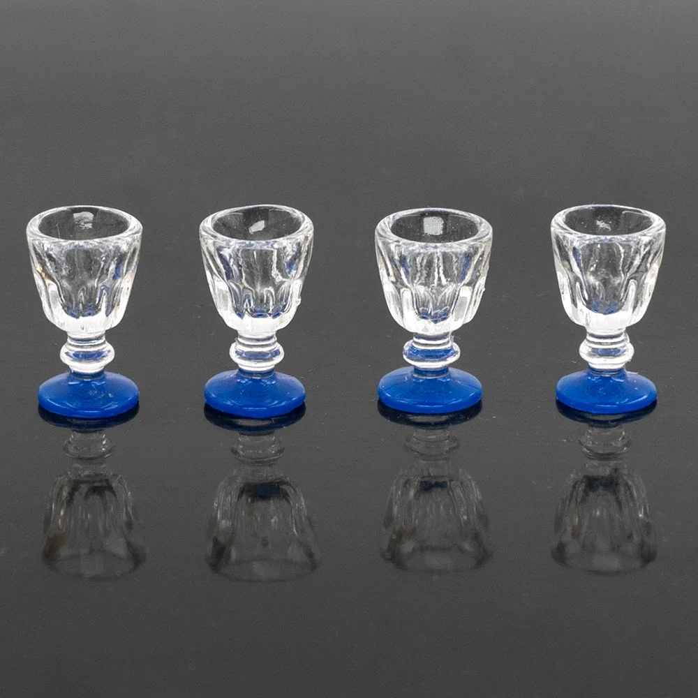 20PCS Dollhouse Miniature Wine Glasses 1:12 Scale - Mini Cocktail Drink Cups For Dollhouse