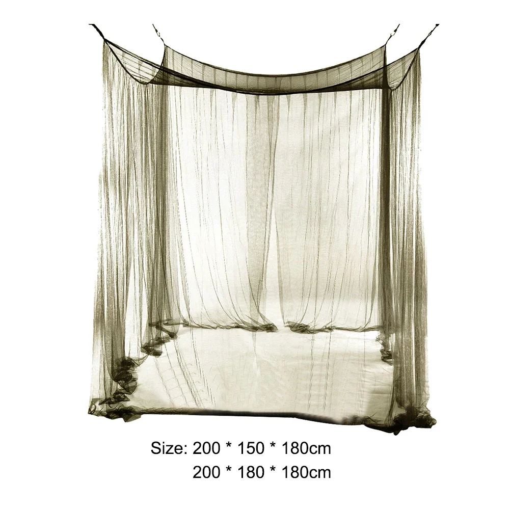 200cm Outdoor Camping Mosquito Net Lightweight Huge Hammock Bug Tarp Repellent Breathable Mesh Tent Insect Canopy Bed Curtain