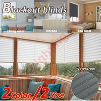 Blackout Blind for Window Pleated Blinds Cordless Shade Light Filtering Shades for Bathroom Kitchen Office curtains for windows 2