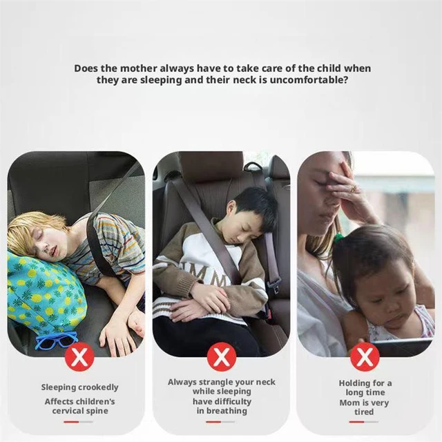 Kids Car Neck Pillow – Cute Cartoon Safety & Sleep Aid Pillow 5