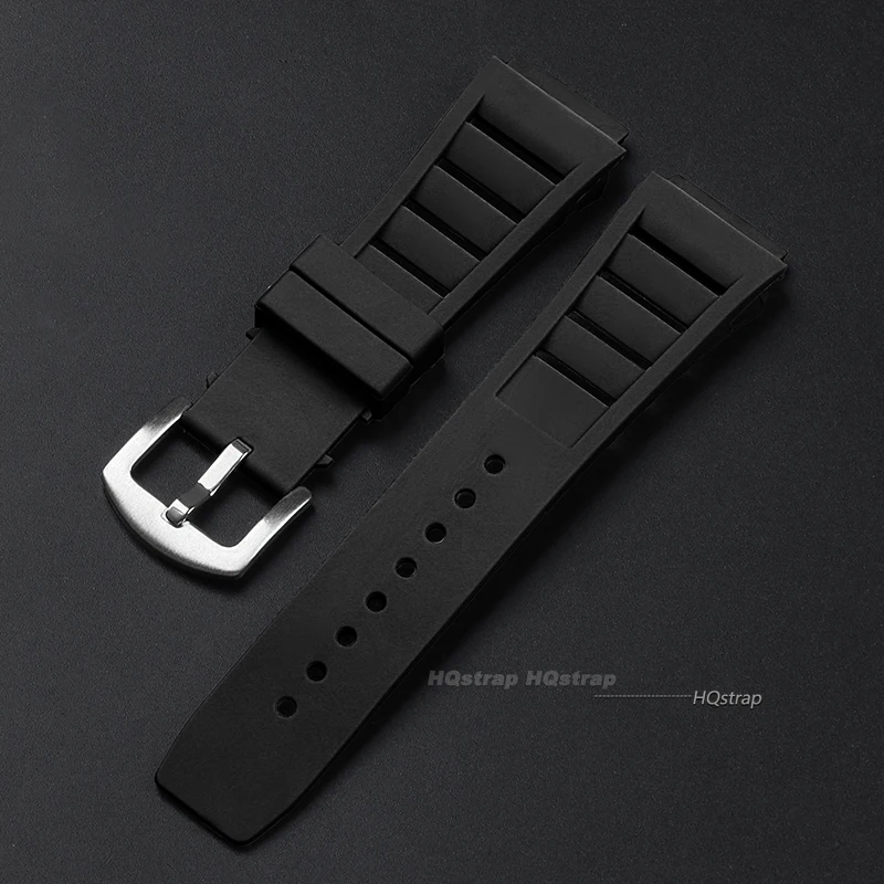Silicone Sport Watch Strap - Soft Rubber Wristband for Men & Women, 17mmX21mm Replacement Bracelet