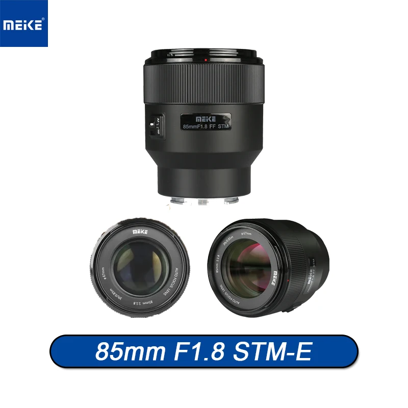 

Фотообъектив MEKE 85 мм F1.8 STM-E с автофокусом, большой апертурой среднего диапазона, портретной, Пейзажной полнокадровой линзой для Sony E, Nikon Z, Fuji, X, Canon