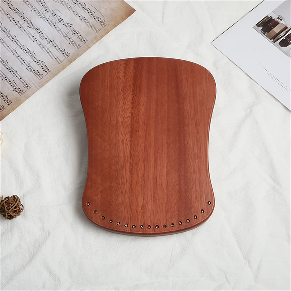 17 Metal Strings Harpika Mini Lyre Harp Mahogany Plate Keyboard Finger Piano With Tuning Wrench Spare Strings harp musical instrument