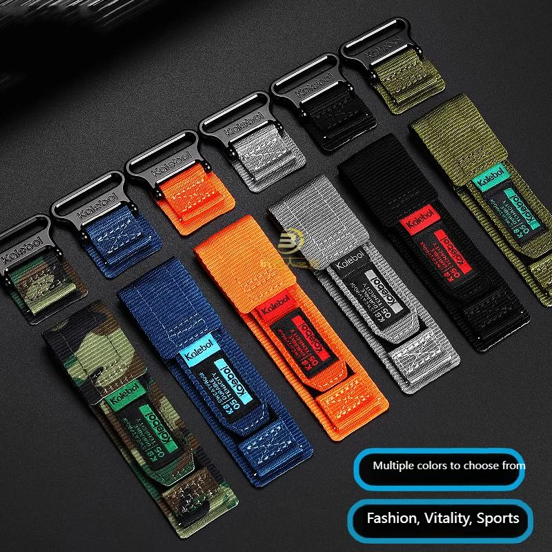 Casio Sports Waterproof Nylon Canvas Climbing Watch Strap, 23mm Men's Edition