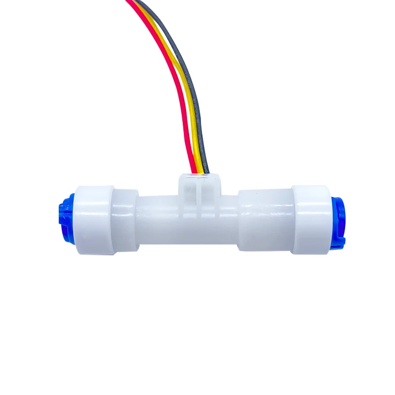 1/4 Quick Connect Water Flowmeter Sensor OEM Turbine Flow Sensor POM Material Water Flow