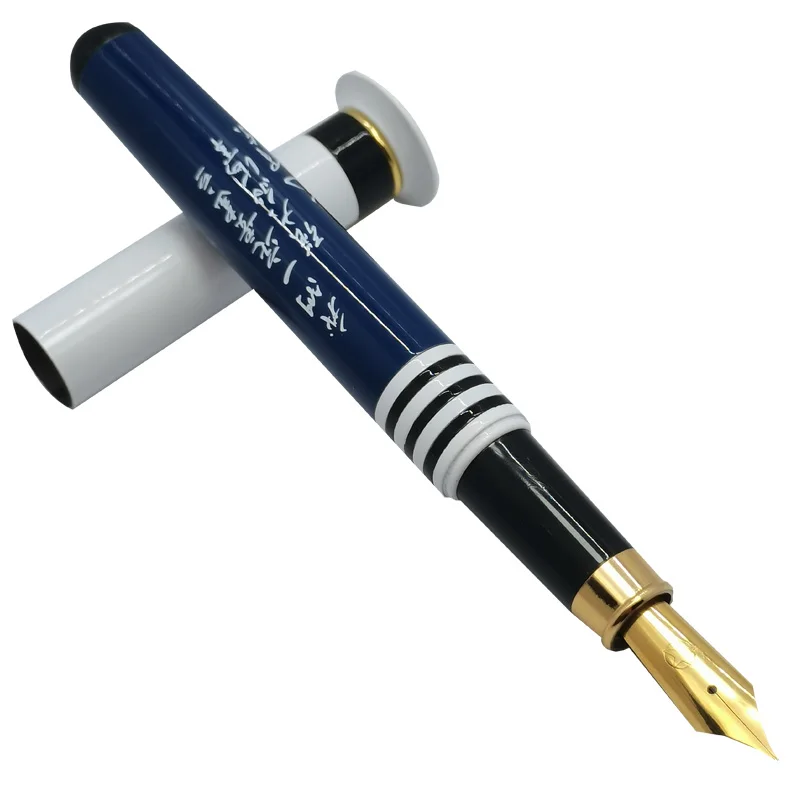 New Old Vintage Venus 8000 Fountain Pen FINE NIB Navy Pen, Big Ming Tip Iridium, New Vintage Writing Gift, Adult Ink Pen Package tang poetry song ci copybook wu yusheng xing running regular script copybook adult fountain pen practice copybook writing book