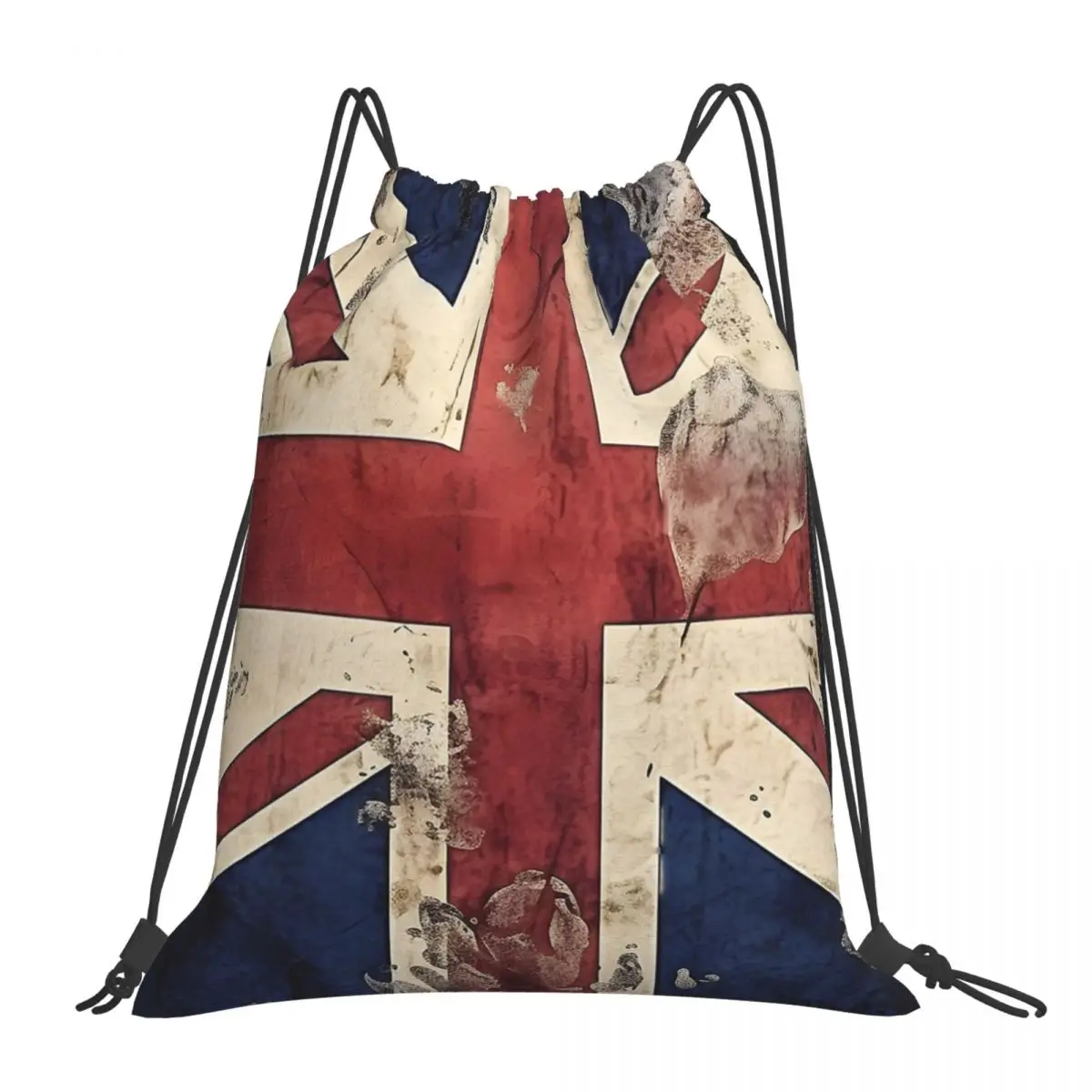 

Рюкзаки с текстурой флага Великобритании, сумки на шнурке, спортивная сумка с карманами на шнурке, сумки для книг для путешествий и студентов