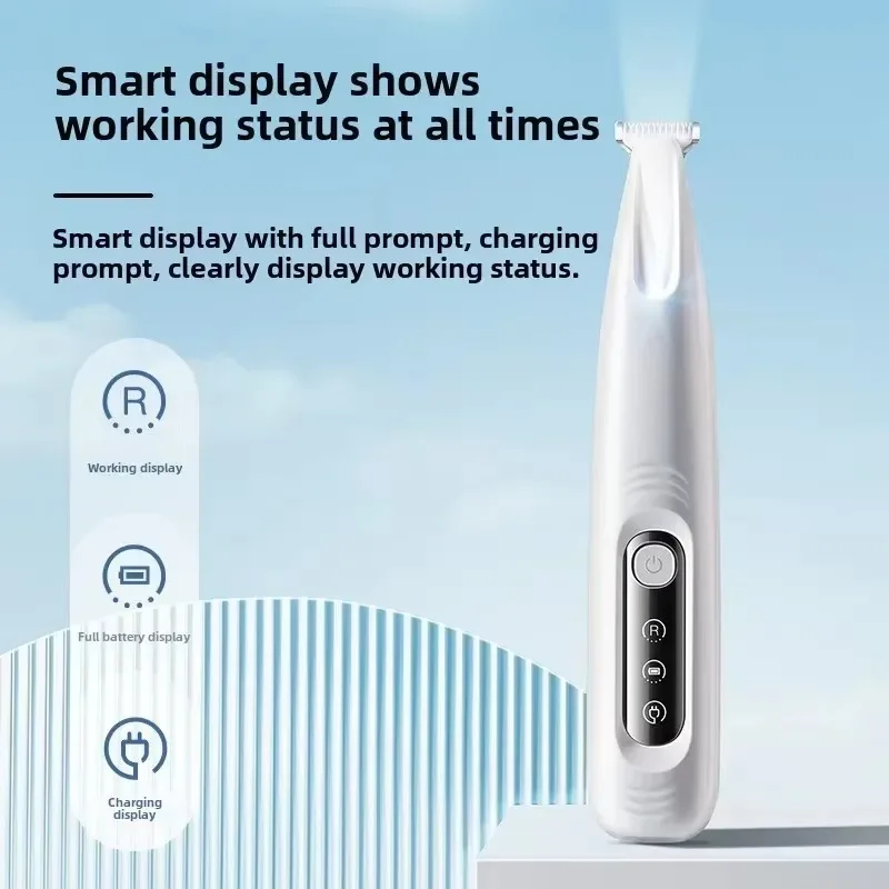 Professional Dog Grooming Clippers with LED Display – Low Noise, Cordless Trimmer 4