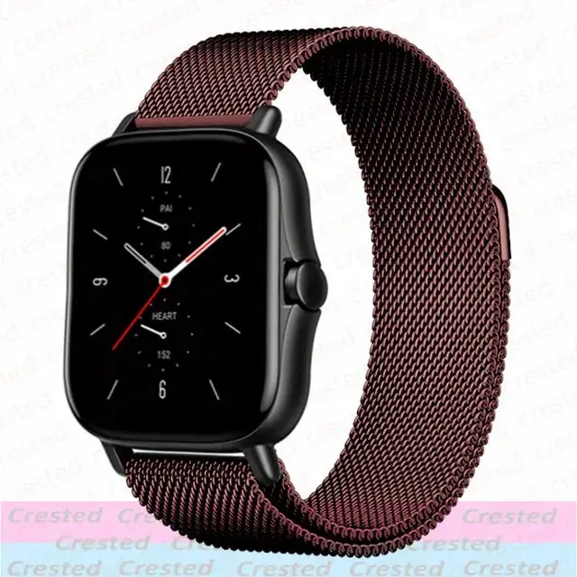 Sleek Milanese Metal Watch Bracelet - Adjustable 20mm/22mm Band