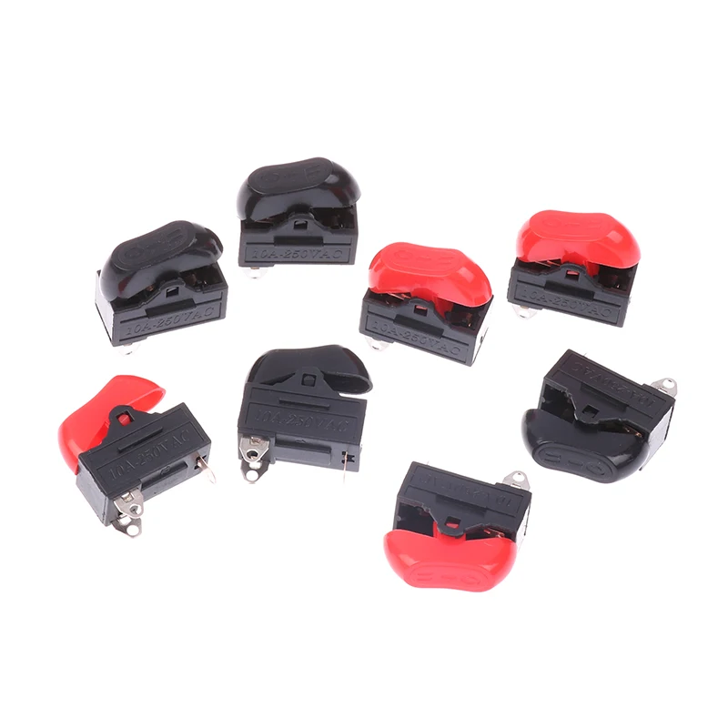 New 4 Pcs/lot KCD15-103/T Hair Dryer Switch 3 Pins Rocker Switch 3 Position ON-OFF-ON Boat Shaped Switch