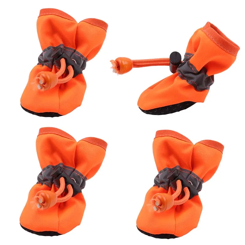 Title 4, 4Pcs Waterproof Pet Dog Shoes Winter Warm Soft ...