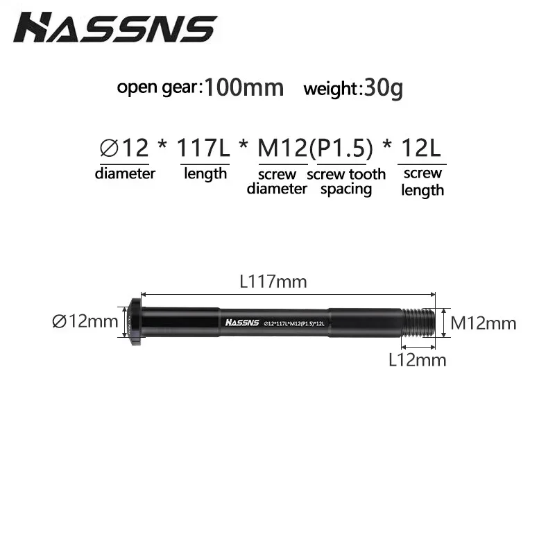 12mm 15mm Thru Axle 12X100 15x110 12X142 12x148 12mm  threaded through boost shaft For mtb dirt Road Bike Hub Fork Aluminum Rod